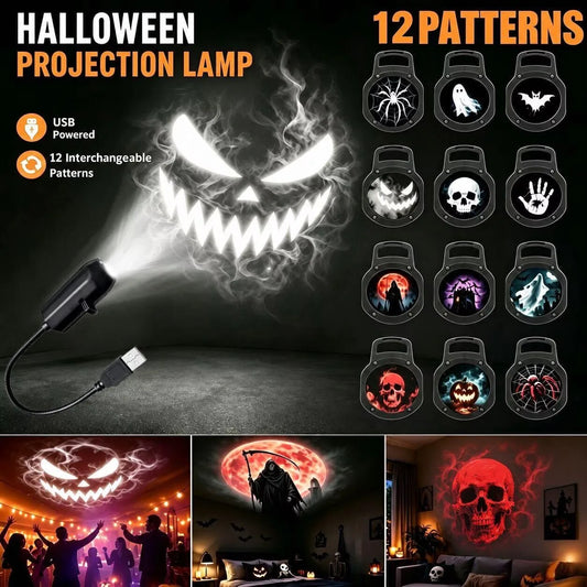 CAMS Halloween Ghost & Skull Projector Light