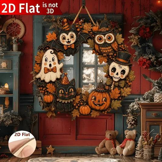 CAMS Halloween Wooden Wreath Sign