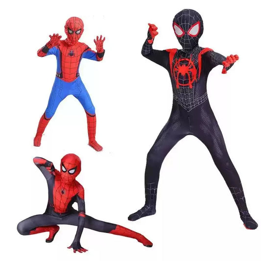 CAMS Miles Morales Full Zentai Cosplay Suit Spider Theme Outfit Halloween Party Costume Collectible Holiday Gift For Cos Fans
