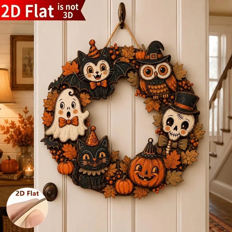 CAMS Halloween Wooden Wreath Sign