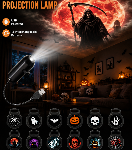 CAMS Halloween Ghost & Skull Projector Light