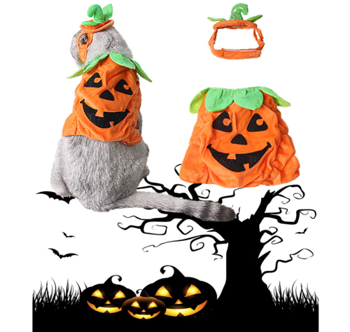 CAMS Halloween Pet Cats Costume Props Creative Pumpkin