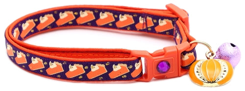 CAMS Pumpkin Pie Slices Breakaway Cat Collar