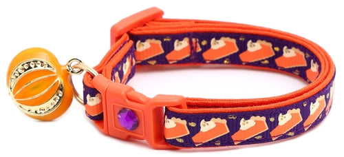 CAMS Pumpkin Pie Slices Breakaway Cat Collar