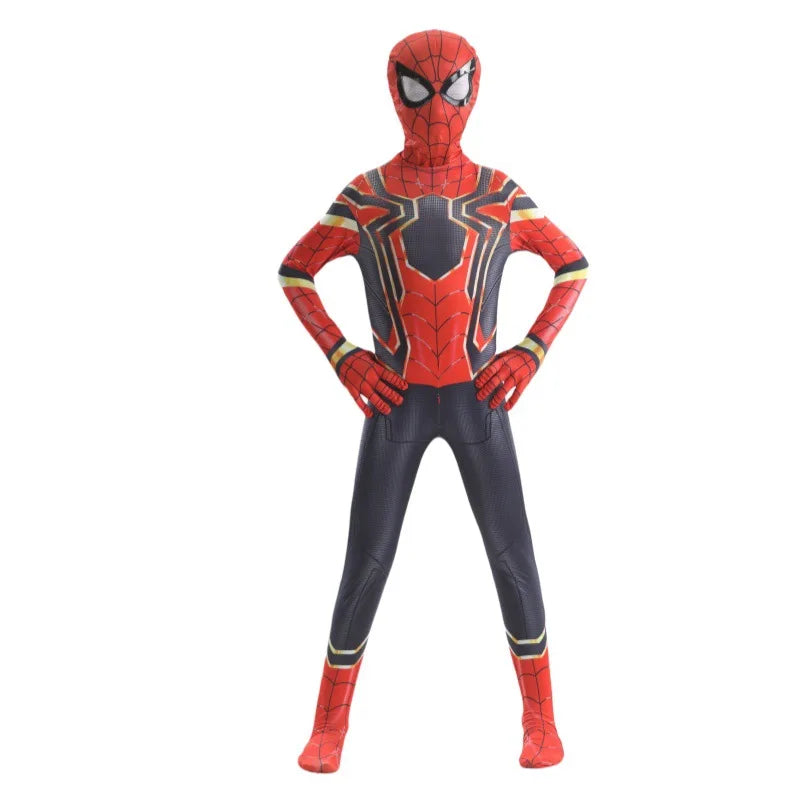 CAMS Miles Morales Full Zentai Cosplay Suit Spider Theme Outfit Halloween Party Costume Collectible Holiday Gift For Cos Fans