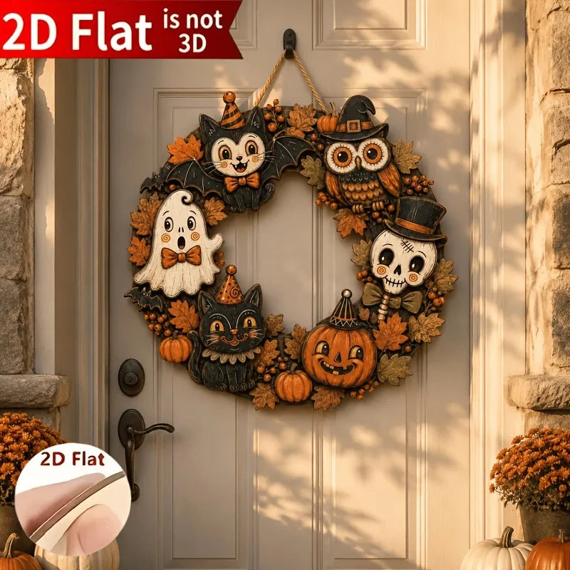 CAMS Halloween Wooden Wreath Sign