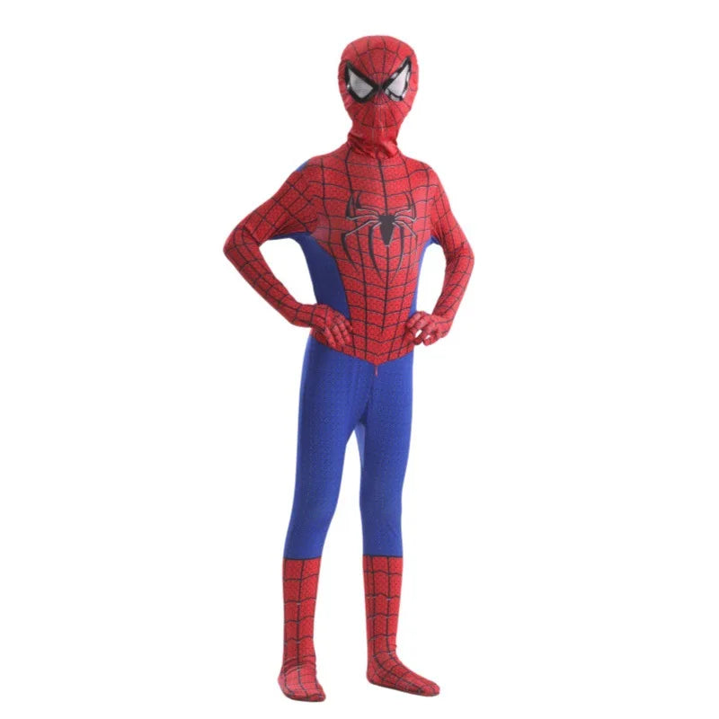 CAMS Miles Morales Full Zentai Cosplay Suit Spider Theme Outfit Halloween Party Costume Collectible Holiday Gift For Cos Fans