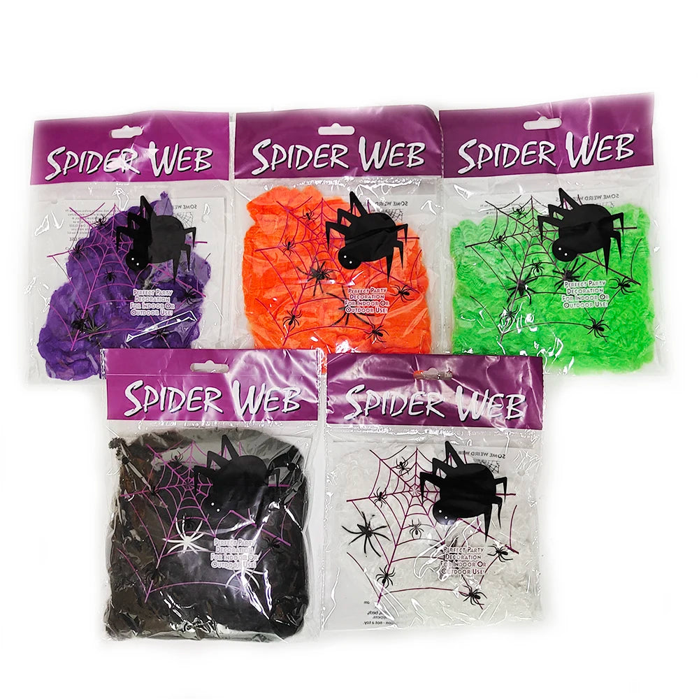 CAMS Halloween Decorations Artificial Spider Web