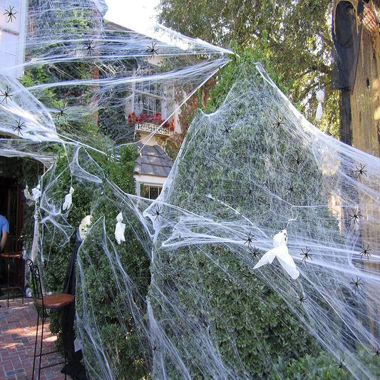 CAMS Halloween Decorations Artificial Spider Web
