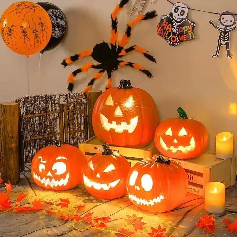 CAMS Halloween Props Lantern Decor Pumpkin Decoration Pumpkin Light Outdoor Halloween Decorationsation