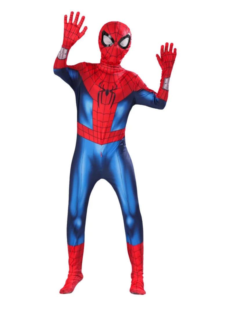 CAMS Miles Morales Full Zentai Cosplay Suit Spider Theme Outfit Halloween Party Costume Collectible Holiday Gift For Cos Fans