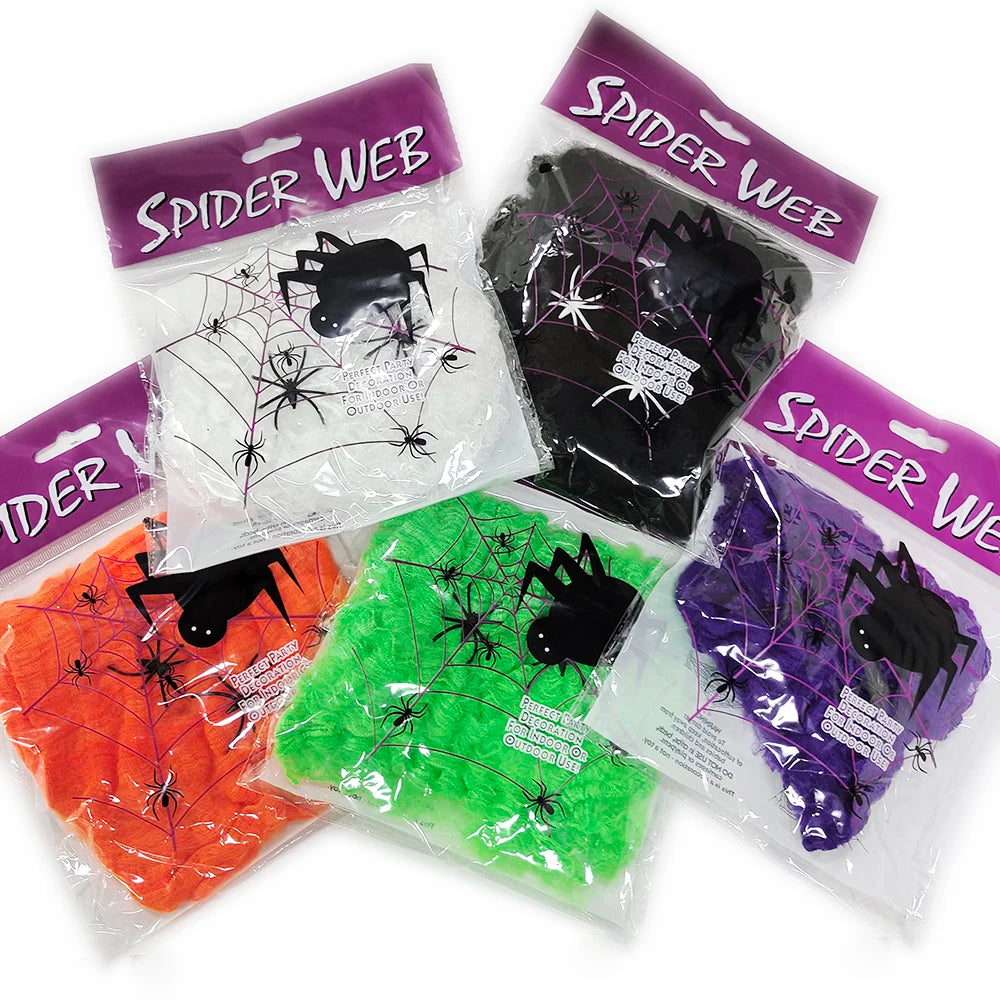 CAMS Halloween Decorations Artificial Spider Web