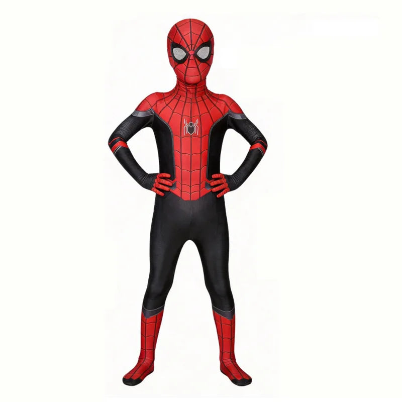 CAMS Halloween Role‑Play Bodysuit Stretchy Full Jumpsuit With Headcover Hero Themed Outfit For Cosplay Enthusiasts