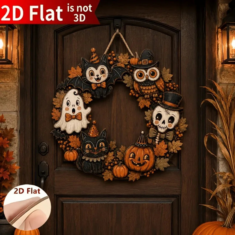 CAMS Halloween Wooden Wreath Sign