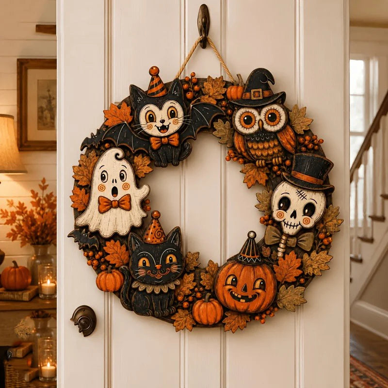 CAMS Halloween Wooden Wreath Sign