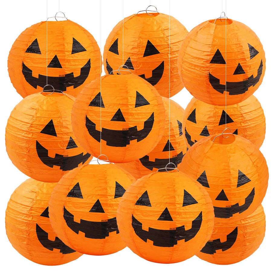 CAMS 1/6Pcs Halloween Hanging Paper Lantern