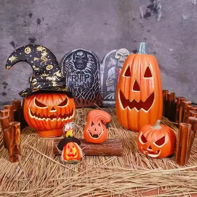 CAMS Halloween Props Lantern Decor Pumpkin Decoration Pumpkin Light Outdoor Halloween Decorationsation