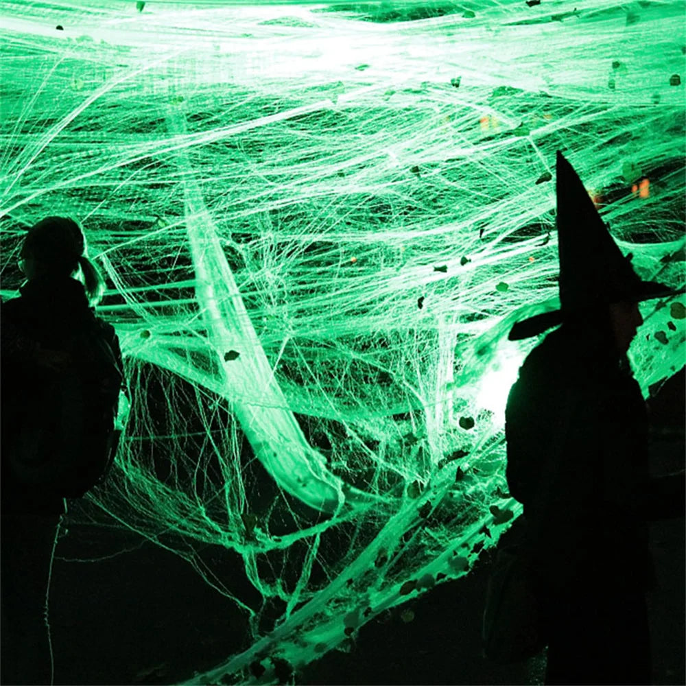 CAMS Halloween Decorations Artificial Spider Web
