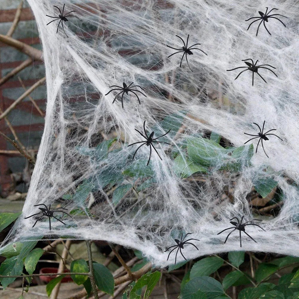 CAMS Halloween Decorations Artificial Spider Web